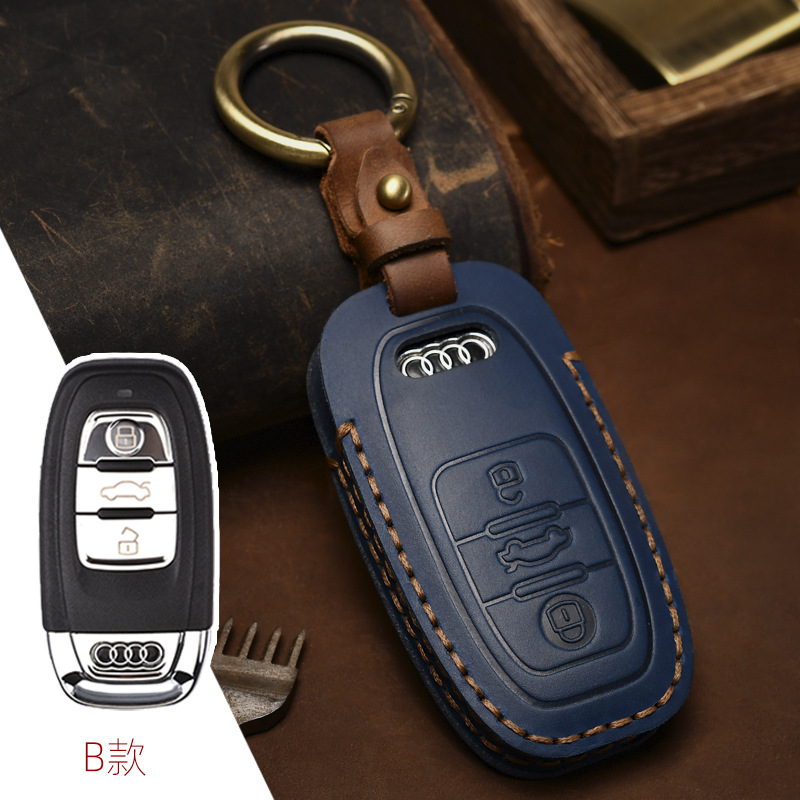 奥迪A6LA8L钥匙保护套牛皮精致