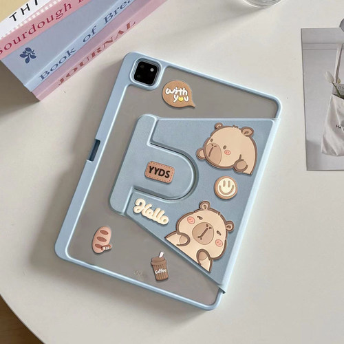 适用OPPOPad3Pro保护12.1壳air2平板11.4保护套pad2/3卡通全包11.6防摔10.36旋转SE11亚克力背板一加Pro笔槽