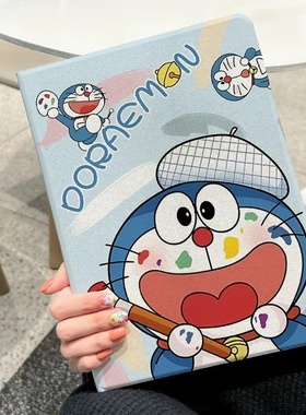 凯蒂猫可爱卡通适用iPad9保护套ipadAir6保护壳11英寸苹果第9代平板ipad2021全包九代防摔a2602三折pad9A2197