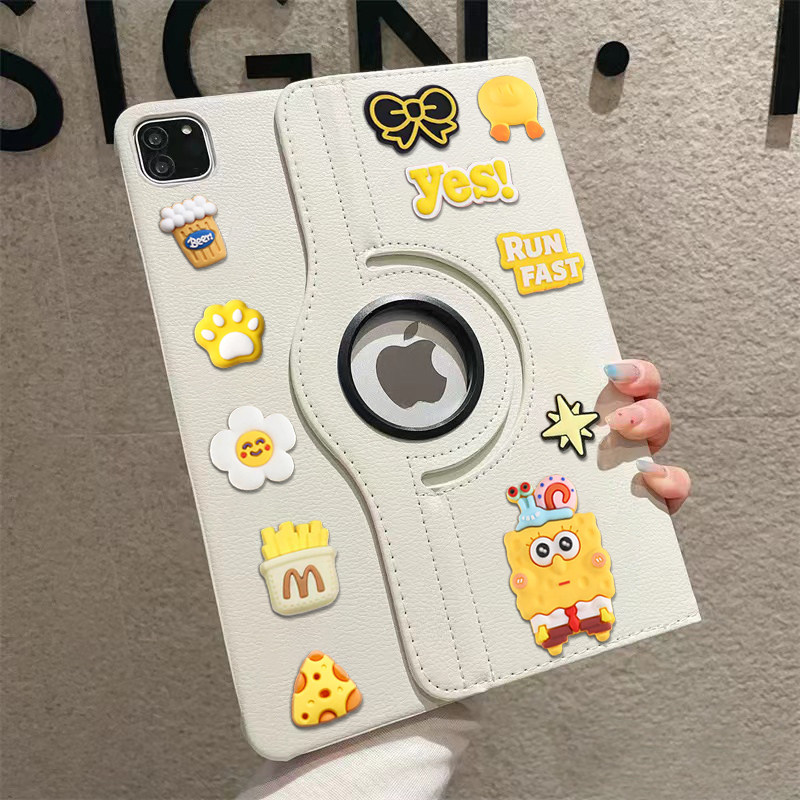 适用小米平板7/7pro平板壳11.2寸小米5pro/6Spro保护壳XiaoMI5/6旋转式送海绵宝宝公仔保护壳红米pad/se/pro,3C数码配件,平板电脑保护套/壳,淘宝优惠券,粉丝福利购,淘宝优惠卷