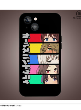 Girls Band Cry哭泣少女乐队动漫手机壳小众适用iPhone15液态硅胶13苹果16ProMax全包防摔OPPO华为VIVO小米14