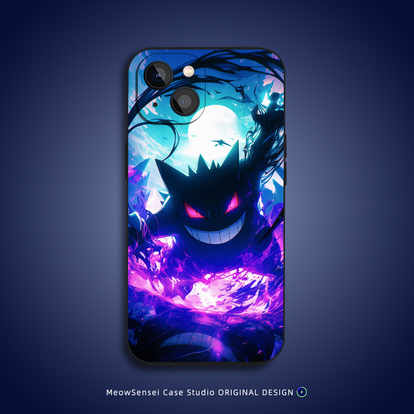 耿鬼幽灵宝可梦手机壳适用苹果17Air小米15红米K90华为Pura70荣耀80卡通VIVO液态硅胶OPPO磁吸iPhone16ProMax