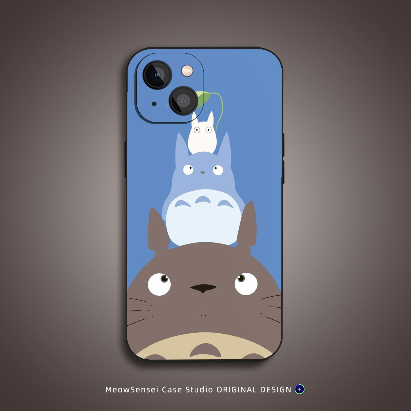 可爱龙猫简约手机壳适用于苹果16小米15动漫OPPO红米K90华为Air液态硅胶VIVO磨砂14磁吸iPhone17ProMax保护套