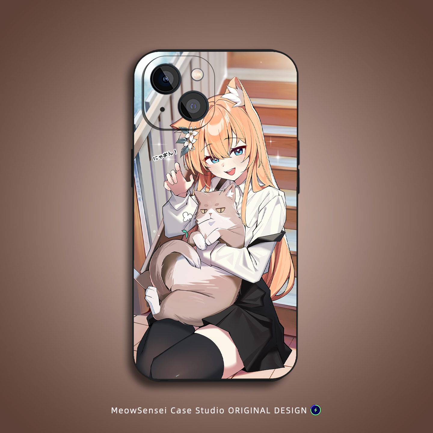 可爱萌猫咪少女玛丽手机壳适用苹果16小米15华为VIVO荣耀X70红米K90液态硅胶OPPO磁吸iPhone17ProMax动漫周边