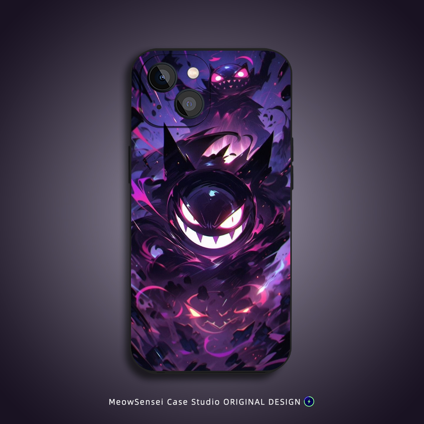 耿鬼幽灵宝可梦手机壳适用苹果16华为VIVO小米15动漫OPPO14艺术Air卡通MagSafe磁吸充电iPhone17ProMax二次元