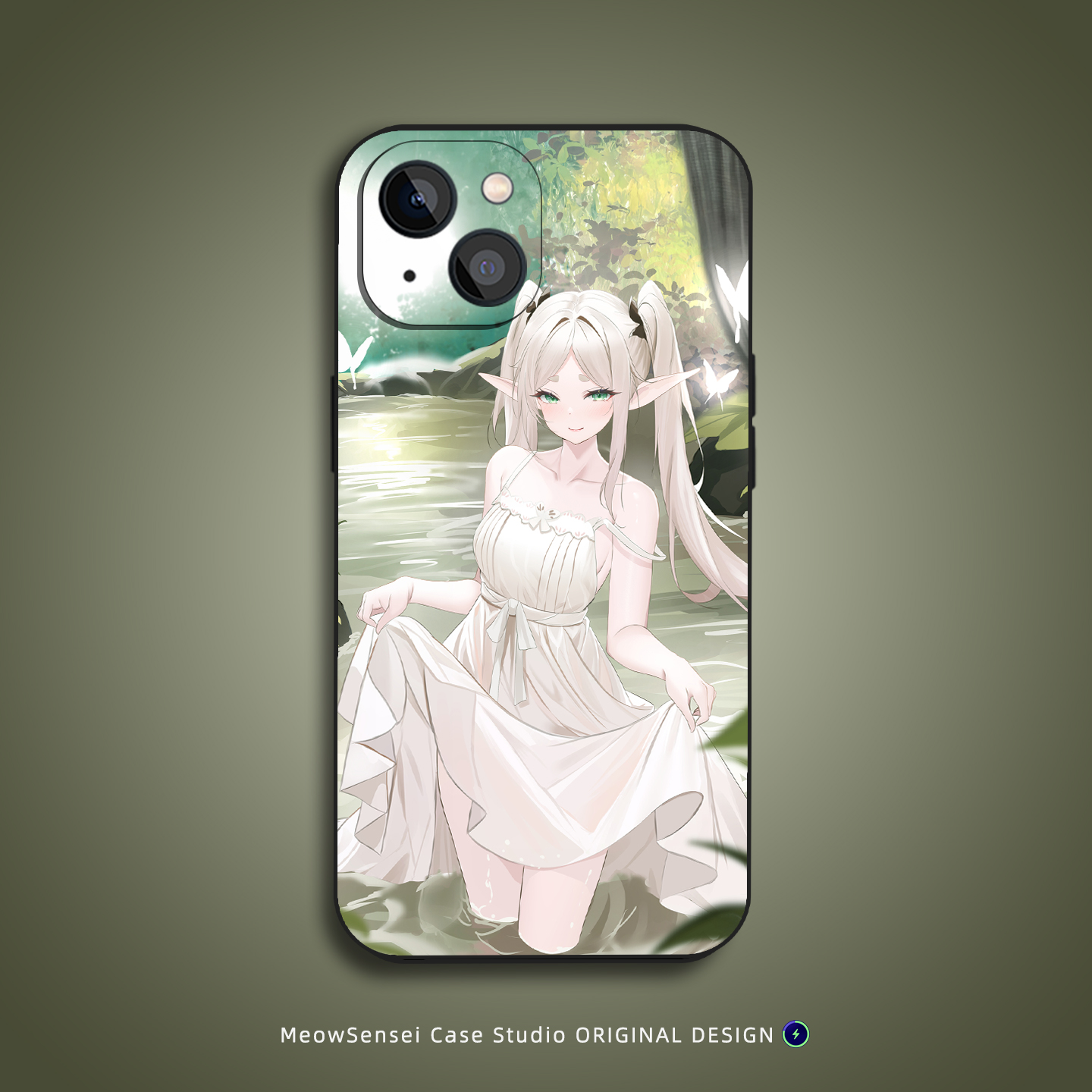 美丽清新少女芙莉莲手机壳适用苹果16小米15华为Air红米K90动漫二次元VIVO液态硅胶OPPO13磁吸iPhone17ProMax