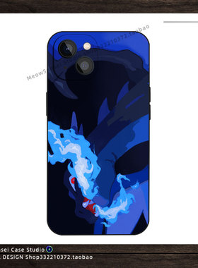 mega喷火龙宝可梦手机壳适用iPhone15小米14红米K80防摔硅胶VIVO华为OPPO13磁吸MagSafe苹果16ProMax动漫周边