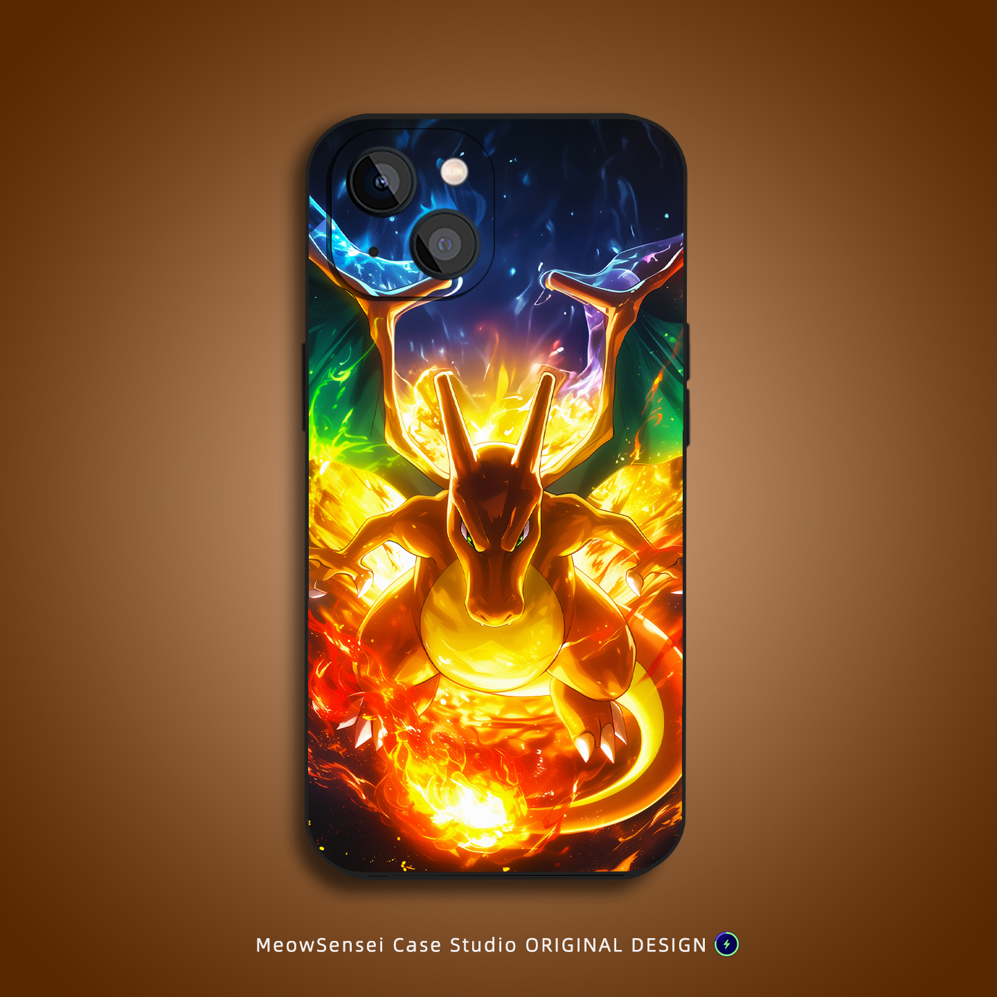 喷火龙宝可梦手机壳适用苹果16华为OPPO小米15动漫VIVO创意艺术Air卡通MagSafe磁吸充电iPhone17ProMax二次元