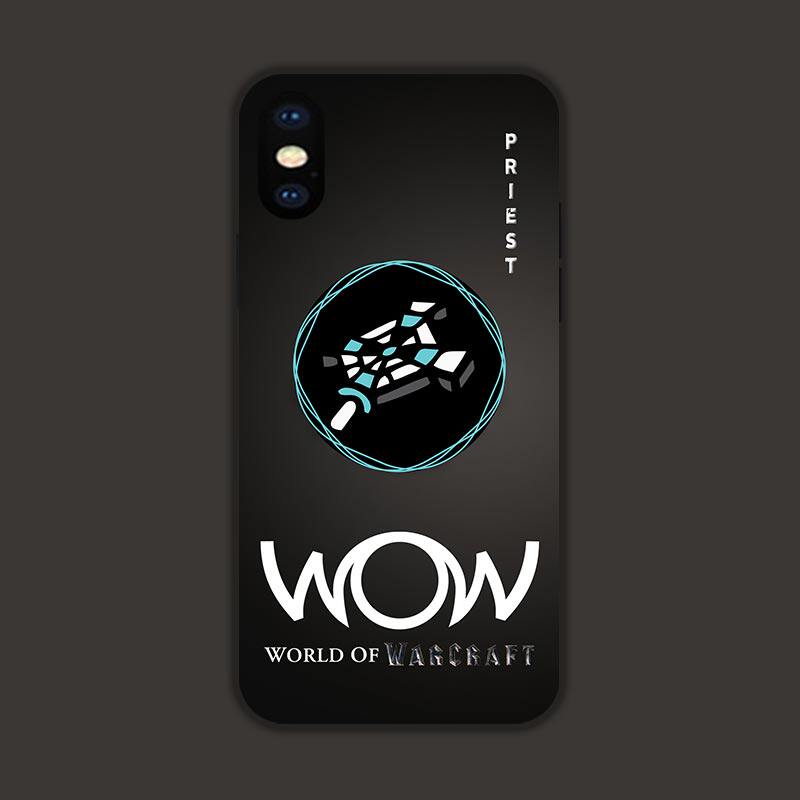 魔兽世界WOW牧师手机壳适用于苹果16华为13/14小米15液态硅胶VIVO艺术OPPO磁吸iPhone17ProMax全包防摔保护套