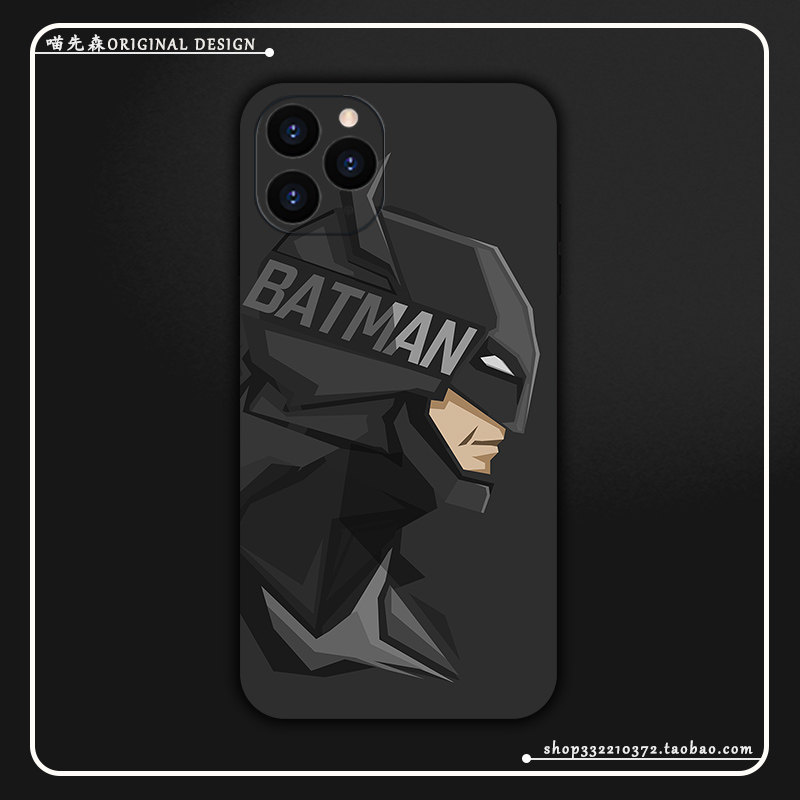 蝙蝠侠Xs适用iPhone14苹果16/12/13欧美11卡通15ProMax磨砂创意手机壳7华为/荣耀OPPO小米VIVO安卓保护套软壳