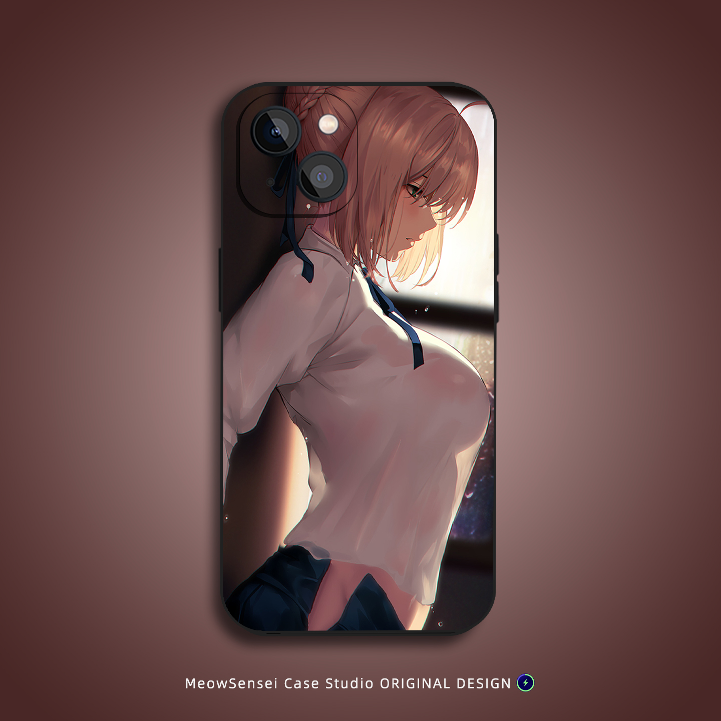 FGO吾王Saber手机壳适用苹果16小米15动漫二次元OPPO14红米K90华为Air液态硅胶VIVO磁吸iPhone17ProMax保护套