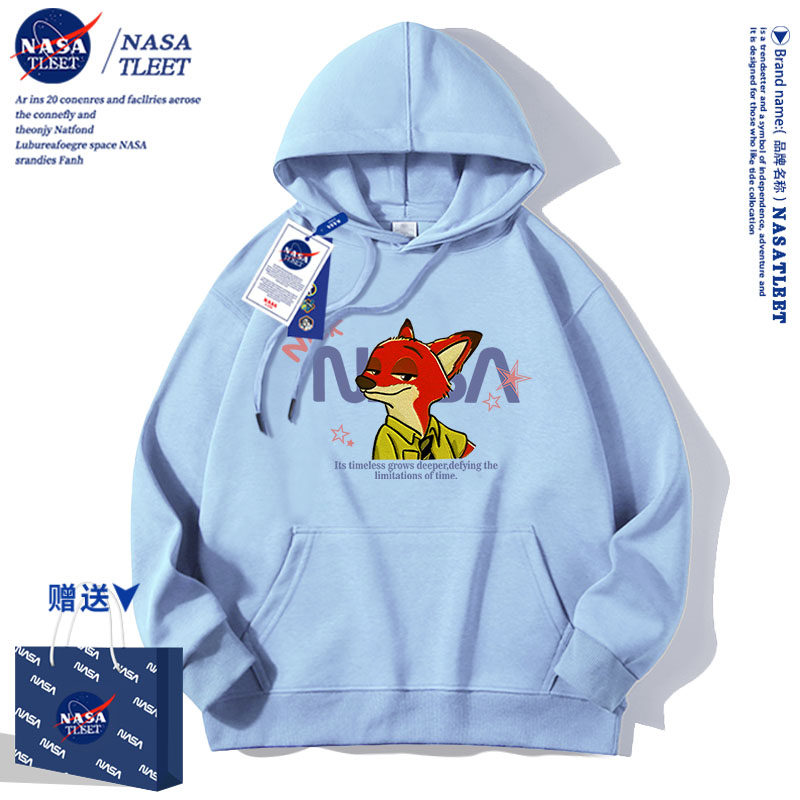 NASA朱迪卫衣女童春秋款2025新款儿童薄款连帽上衣中大童洋气秋装