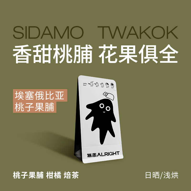 无恙咖啡 | 桃子果脯 埃塞俄比亚 西达摩 日晒 花果茶 咖啡豆100g