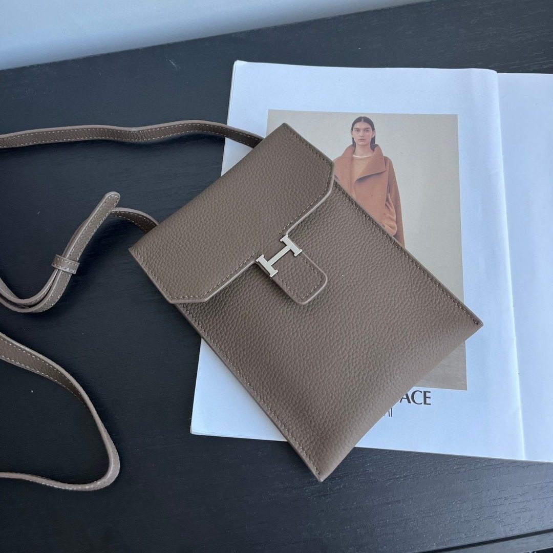 普洛克正品女包斜挎小包竖款头层