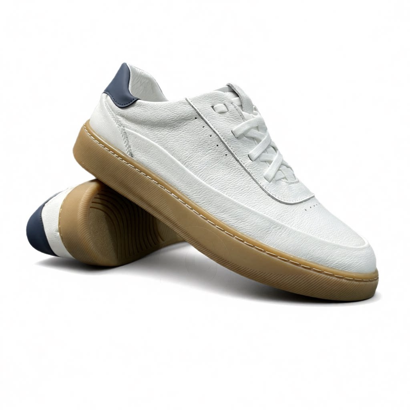 普洛克正品男鞋 头层牛皮小白鞋透气运动休闲低帮板鞋百搭牛筋底