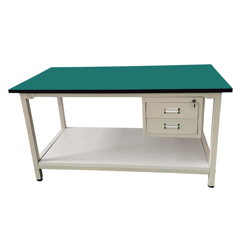 防静电工作台双层重型流水线操作台车间工厂工作台实验台桌打包台