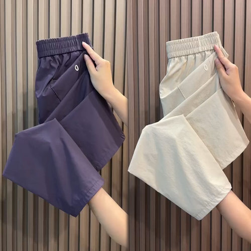 冰丝速干九分裤女2026夏季薄款