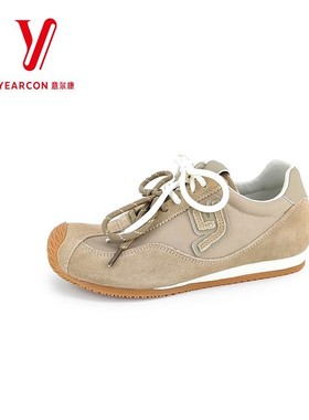 意尔康平底软底德训20255581AD11684Y鞋系带新款秋季双休闲鞋女鞋