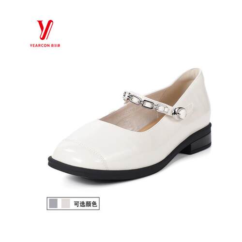 意尔康女鞋2025新款夏季真皮玛丽珍气质通勤小皮鞋女5162GA08038Y