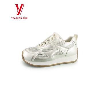 女鞋 意尔康网面女休闲鞋 防滑软底新款 运动鞋 5481ZD48513Y 2025秋季