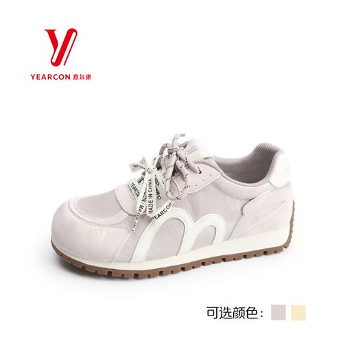 意尔康2026秋季女鞋双鞋带阿甘鞋软底透气减龄休闲鞋6581AD18596U