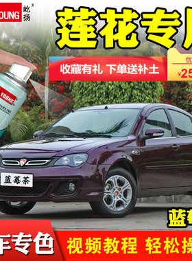 莲花汽车划痕刮痕修补漆笔酷辣红玛瑙灰色手喷漆L3L5蓝莓茶自喷漆