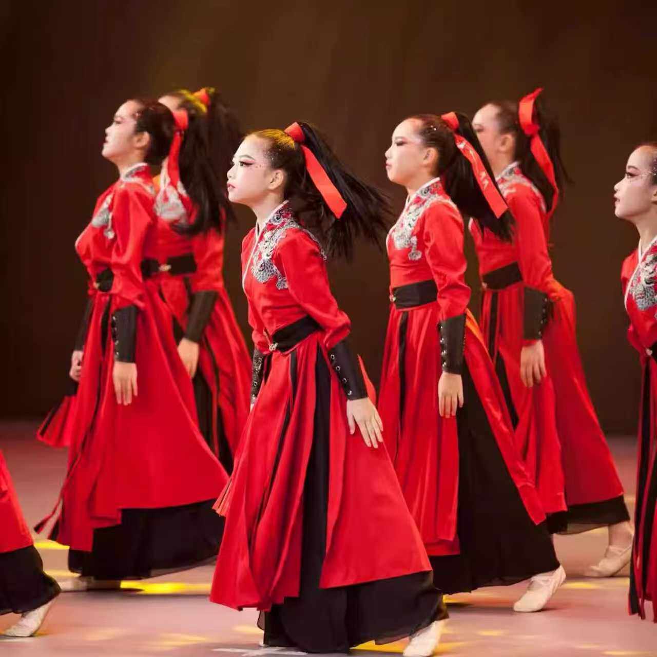 雪龙吟古典舞蹈演出服中国风侠客古装夏辉同款响扇舞表演服打鼓服