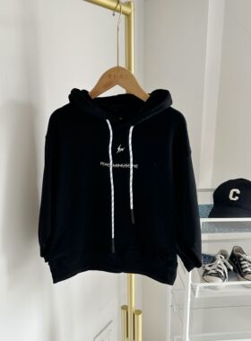 嗨大E小e春款男女童连帽卫衣宽松小雏菊套头运动衫19261