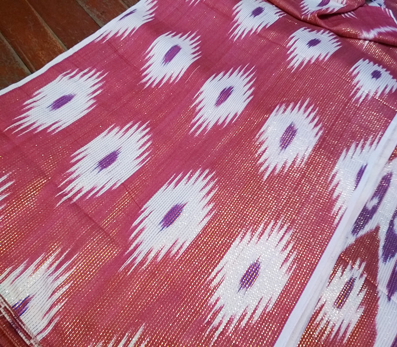 新款维吾尔族特色纯棉手工制作艾德莱斯绸布料