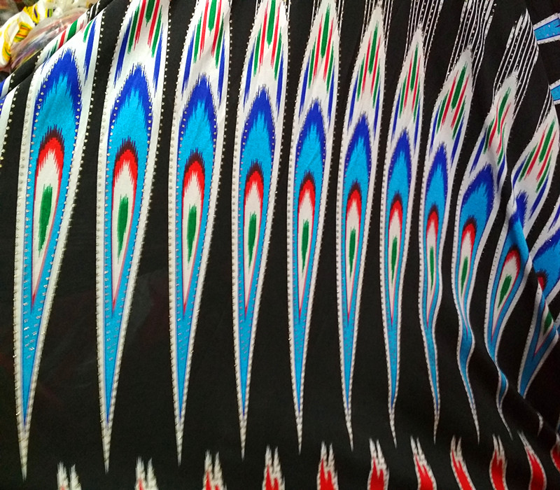 新款新疆布民族服饰维吾尔族特色艾德莱斯绸布料宽1米50CM