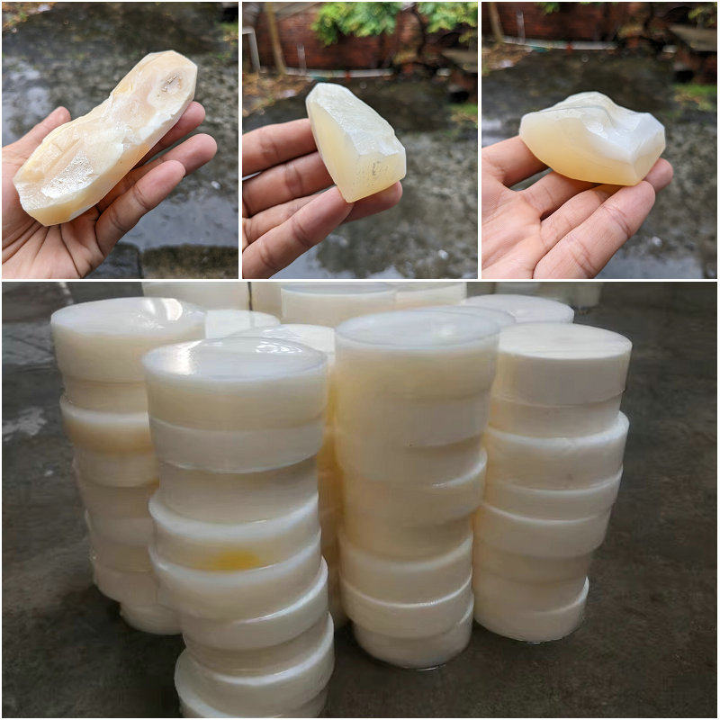 海南潭门纯天然玉化贝白料块手镯芯镇纸印章料块雕刻清仓厂直销