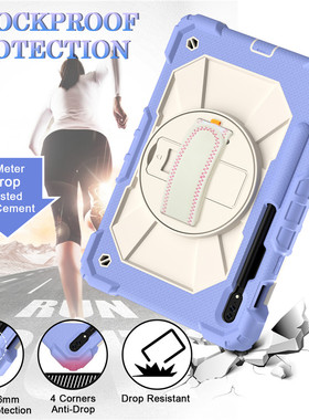 适用三星S8+ plus 12.4皮套Samsung SM-X800/X806C防摔肩带保护壳