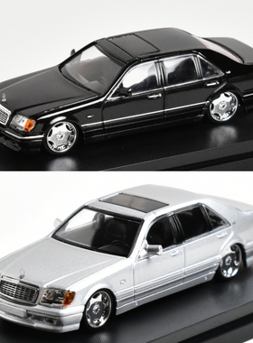 Street Weapon SW 1:64 奔驰S600 黑色虎头奔 W140 低趴 合金车模