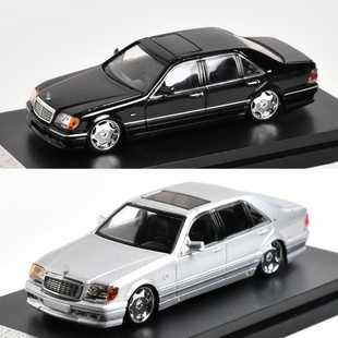 低趴 Weapon 合金车模 W140 黑色虎头奔 Street 奔驰S600