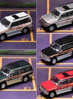 MC 微缩都市 1:87 三菱帕杰罗 SUV 越野 Pajero HO 塑胶 汽车模型