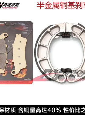 适用本田 Pantheon FES125/150 FES250 前碟刹皮刹车片后鼓刹蹄块