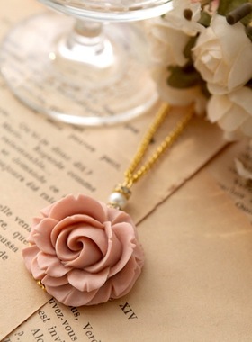 复古繁花水晶甜美风百搭项链