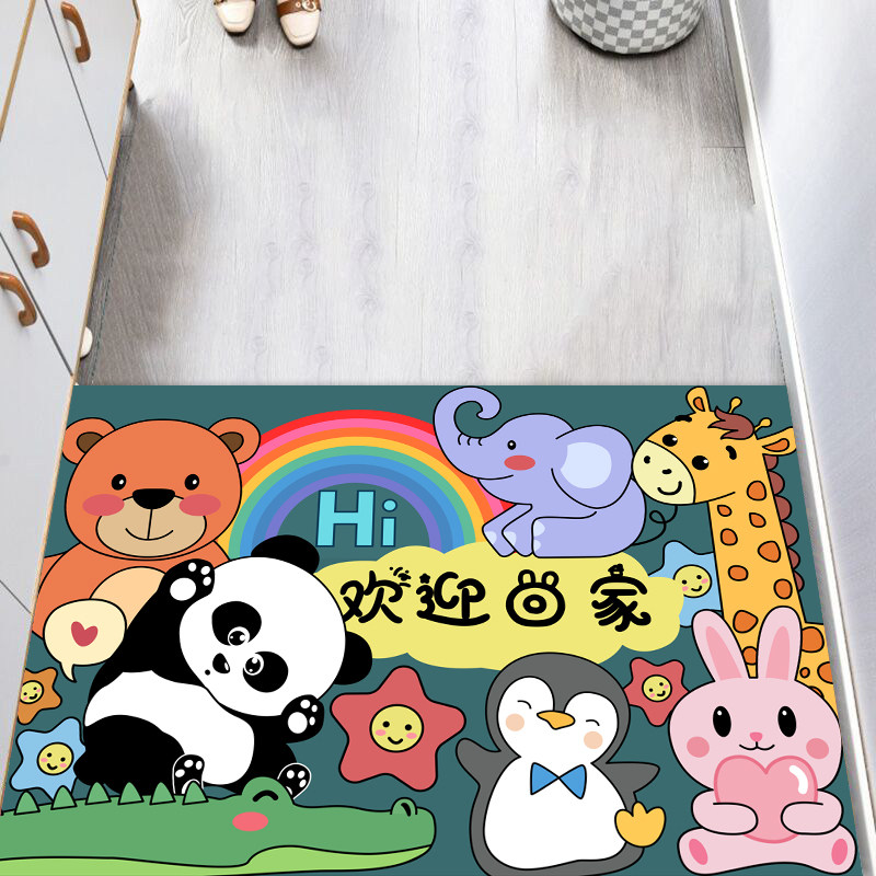 入户门地垫家用进门门口门垫卡通可爱网红防滑吸水地毯脚垫可裁剪,居家布艺,家用脚垫,淘宝优惠券,粉丝福利购,淘宝优惠卷