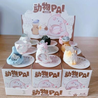 正版动物PAL水晶盲盒玩具少女家居桌面摆件装饰女生礼品生日礼物