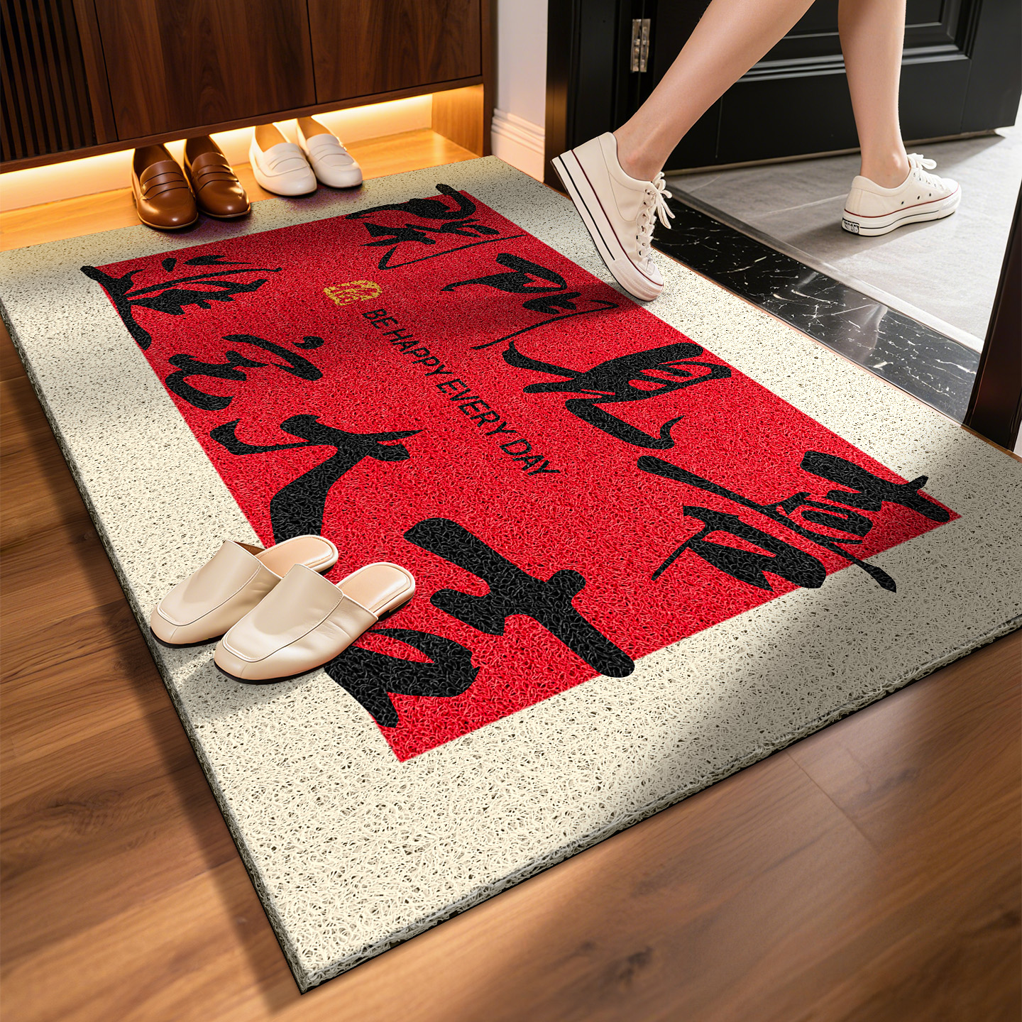 央ma严选&喜庆门垫！入户门地垫