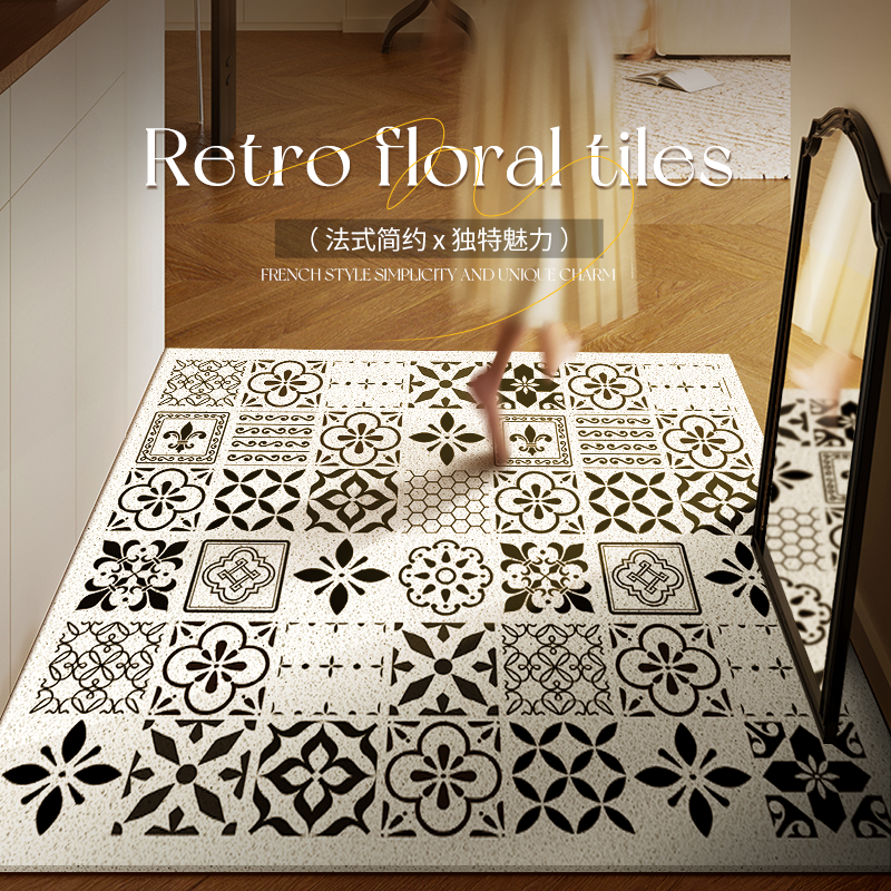 入户门大门口可裁剪丝圈pvc地垫