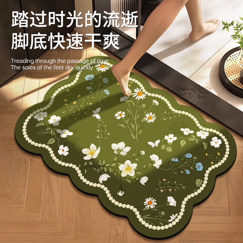 硅藻泥吸水垫防滑耐脏免洗