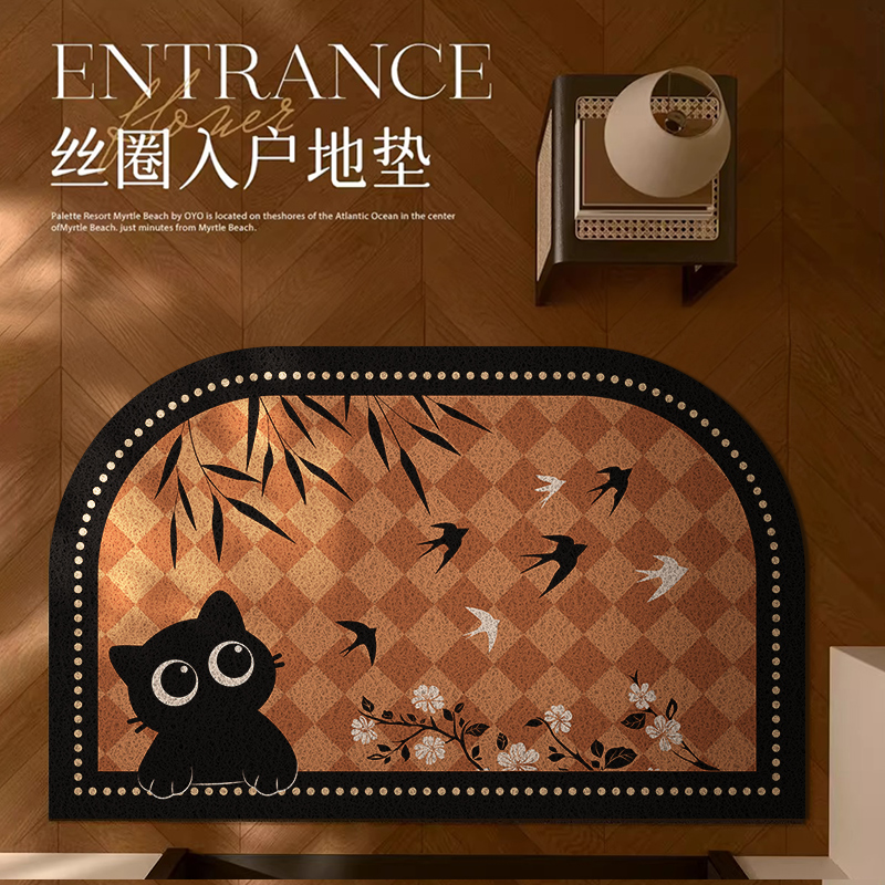 中古耐蹭丝圈门口地垫进门家用垫