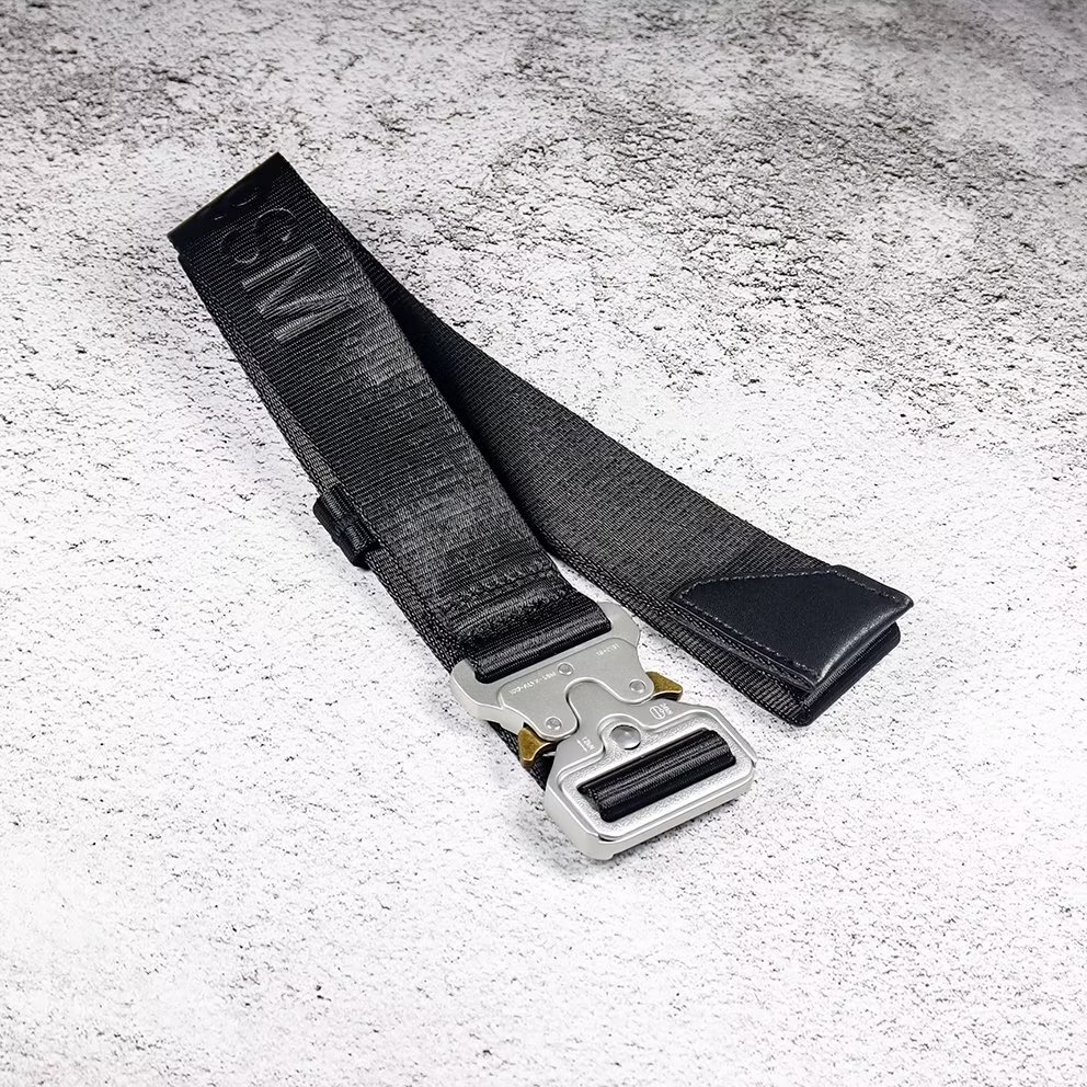 1017 ALYX 9SM 字母腰带男女情侣款通用战术机能锁扣帆布皮带百搭