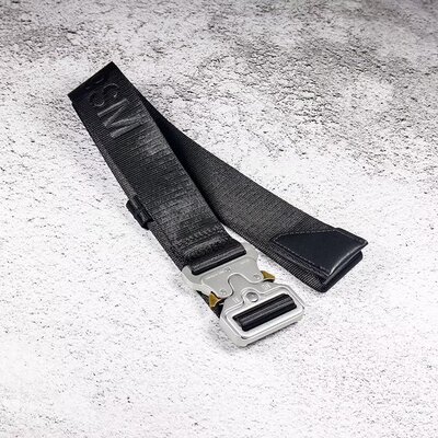 1017 ALYX 9SM 字母腰带男女情侣款通用战术机能锁扣帆布皮带百搭