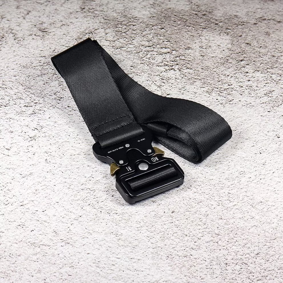 ALYX腰带ROLLERCOASTER定制金属扣男女情侣款潮百搭尼龙织带皮带