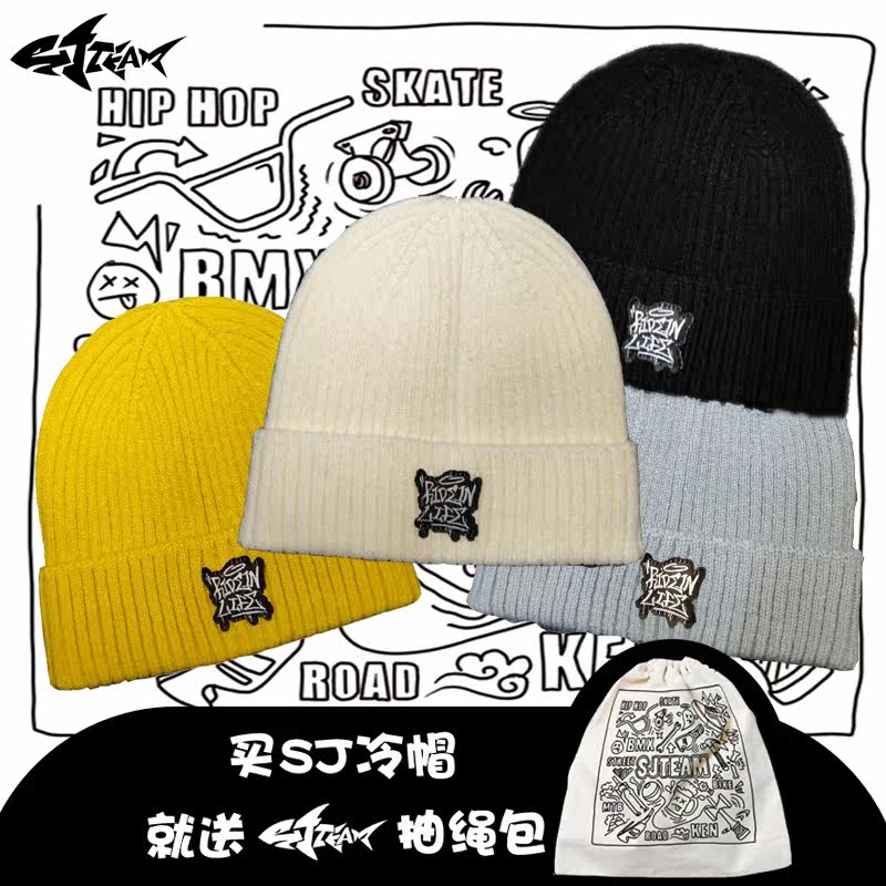 SJTEAM ride in life 冬季冷帽 bmx街车针织帽街头毛线帽情侣帽子|msdalam kategori Aksesori/Belt kulit/Hat/Muffler, Hat - dari Buy2taobao.com untuk memberikan perkhidmatan ejen Taobao profesional membeli