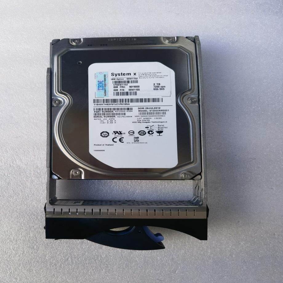 IBM 硬盘 DS3500 DS3512 2TB 72K SAS 390Y9000 00W1155 00W11