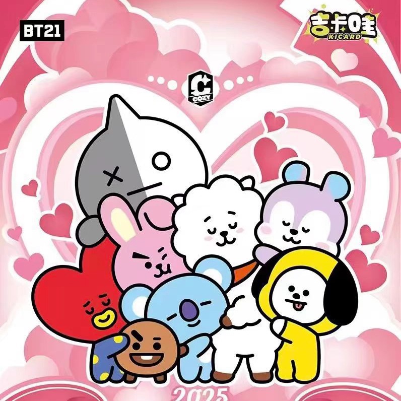 吉卡哇BT21成长相伴官方收藏卡