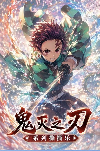上游文创鬼灭之刃绝美古风撕撕乐鬼杀队动漫同人二创卡牌盲盒